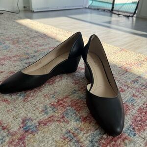 Cole Haan Black Wedge Pumps - 7.5 NEW